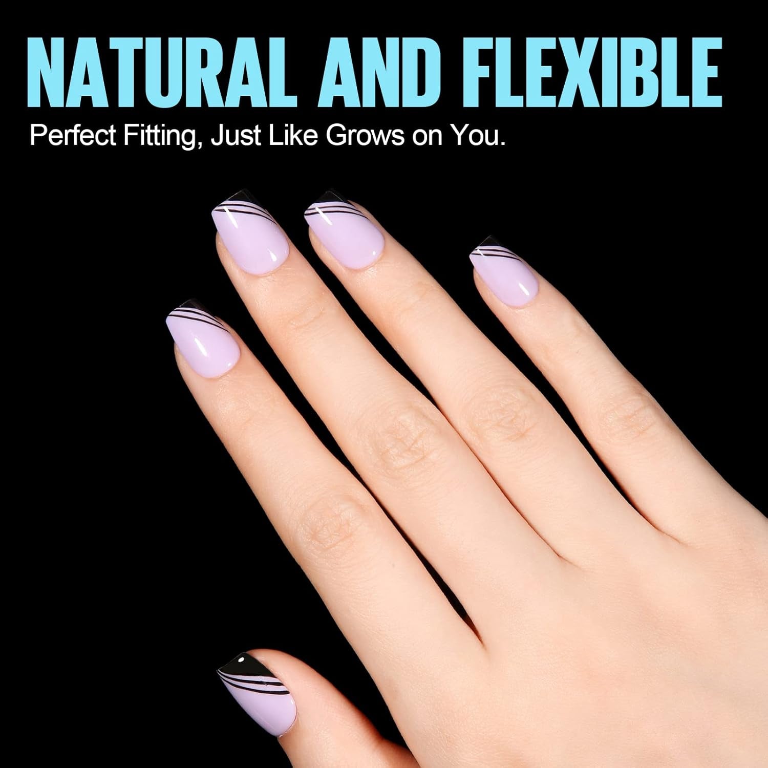 TOMICCA Puntas de Ataúd Puntas de Uñas Ultra Cortas - Puntas de Uñas, Puntas de Gel Suave, Cobertura Completa, Puntas de Uñas Artificiales Mate Preformadas, Puntas de Uñas de Gel - 360 Piezas, 15 Tamaños