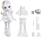 Muñeca Rainbow High Shadow High Girl's Night - Natasha Zima - Muñeca de moda de 28 cm en tonos grises, pelo blanco y traje plateado con accesorios y peine - Para coleccionistas y niños a partir de 6 años