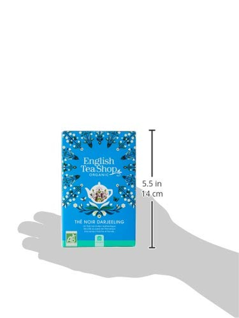 ETS - Té negro Darjeeling, BIO, 20 bolsitas de té (paquete de 2)