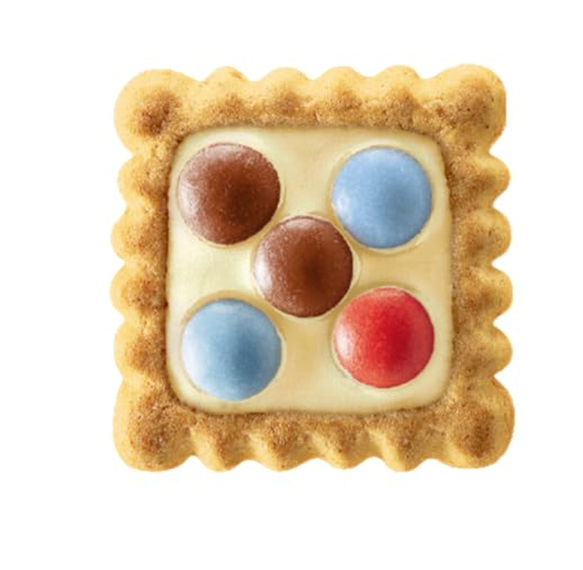 LEIBNIZ Kunterbunt Leche, paquete de 12 unidades, galletas crujientes con crema de leche y trozos de chocolate (12 x 125 g)