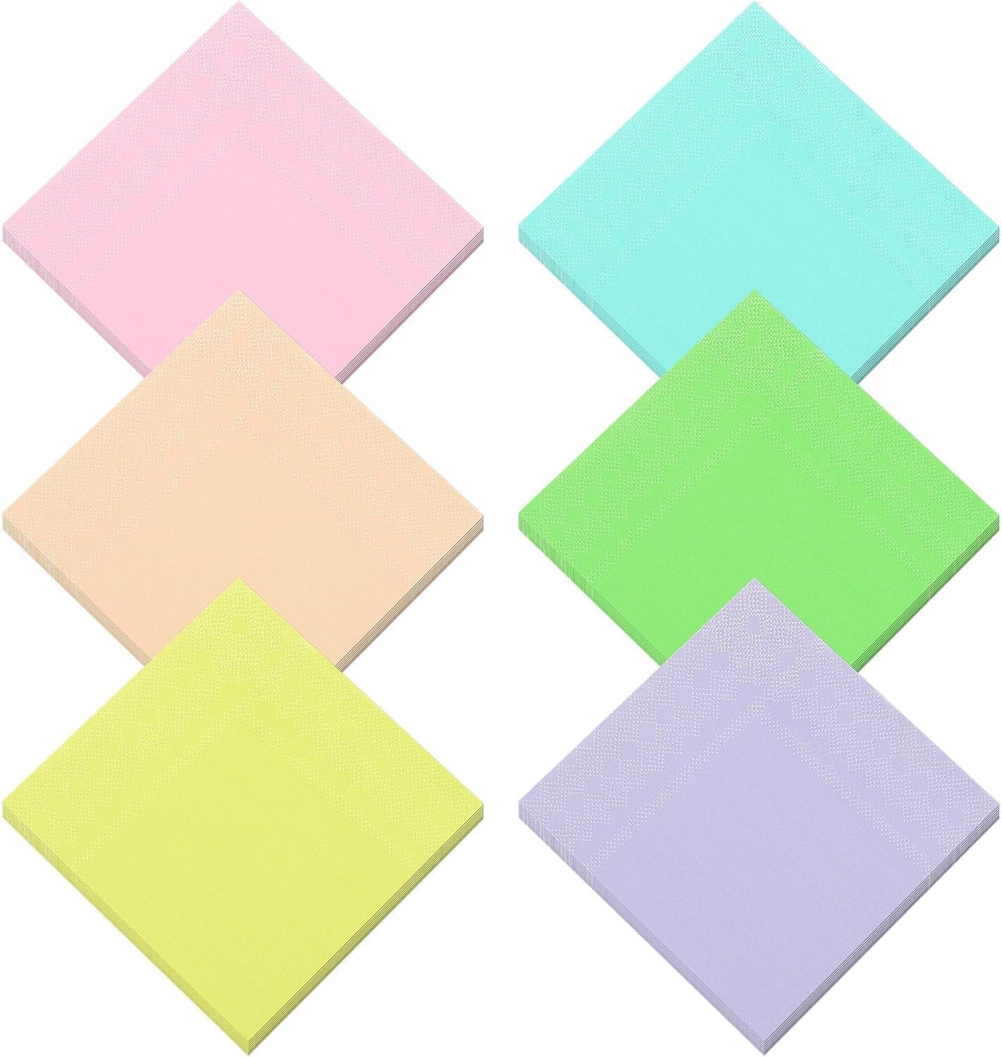 120 Uds servilletas de cóctel servilletas de papel accesorios de fiesta de 2 capas 6 colores
