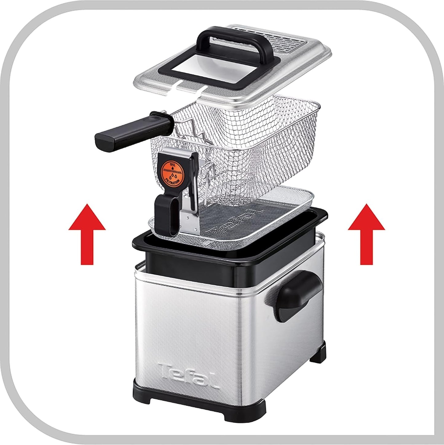 Tefal FR5160 Filtra Pro, freidora de aceite semiprofesional Electrodomésticos Naty Tienda