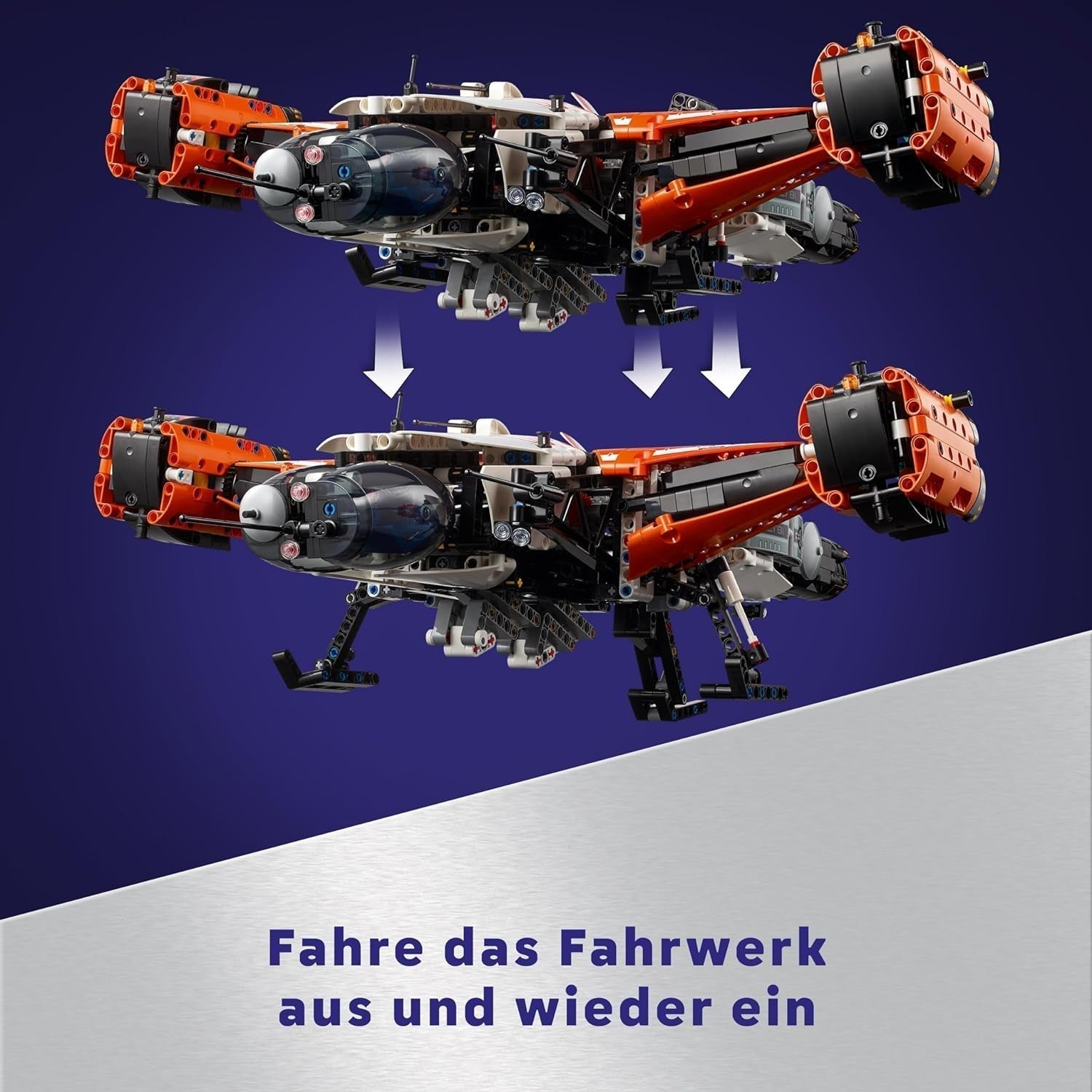 LEGO Technic Vtol Space Transporter LT81, Set de Construcción Espacial, Juguete Espacial, Nave Espacial, Mini Rover, Regalo para Niños y Niñas Mayores de 10 Años 42181 Juegos de Construcción Besuche den LEGO-Store