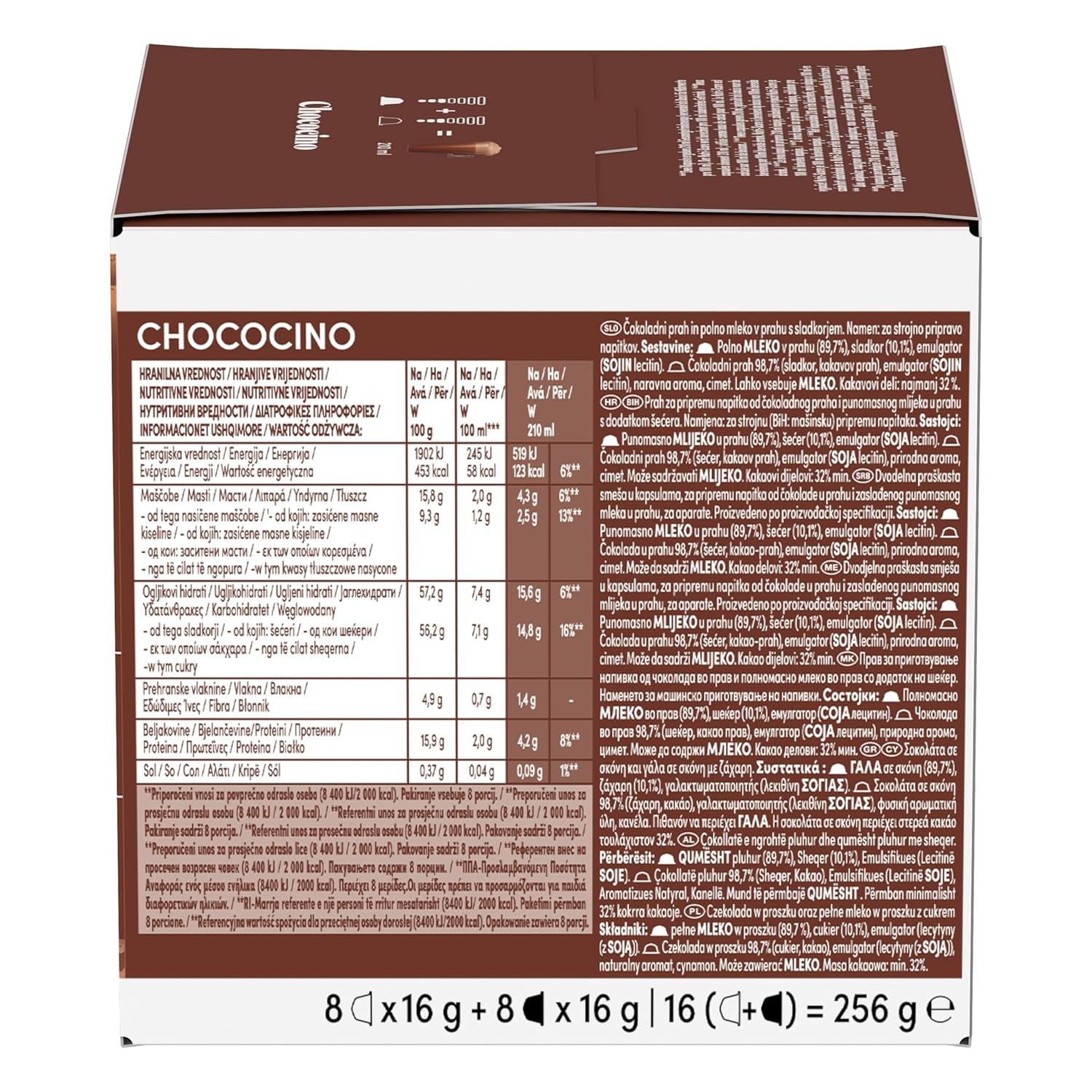 NESCAFÉ DOLCE GUSTO Chococino Kakaokapseln Paquete de 3 (3 x 16 Kapseln)