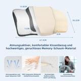 Almohada Ortopédica, Almohada Ergonómica para el Cuello, Almohada para la Cabeza, Original Almohada Viscoelástica para los Lados, Espalda y Abdomen, Almohada de Soporte para el Cuello para Hombres, Mujeres (67,3 X 38,2 X 13,8/3Cm) Almohadas Ortopédicas Cervicales Naty Shop