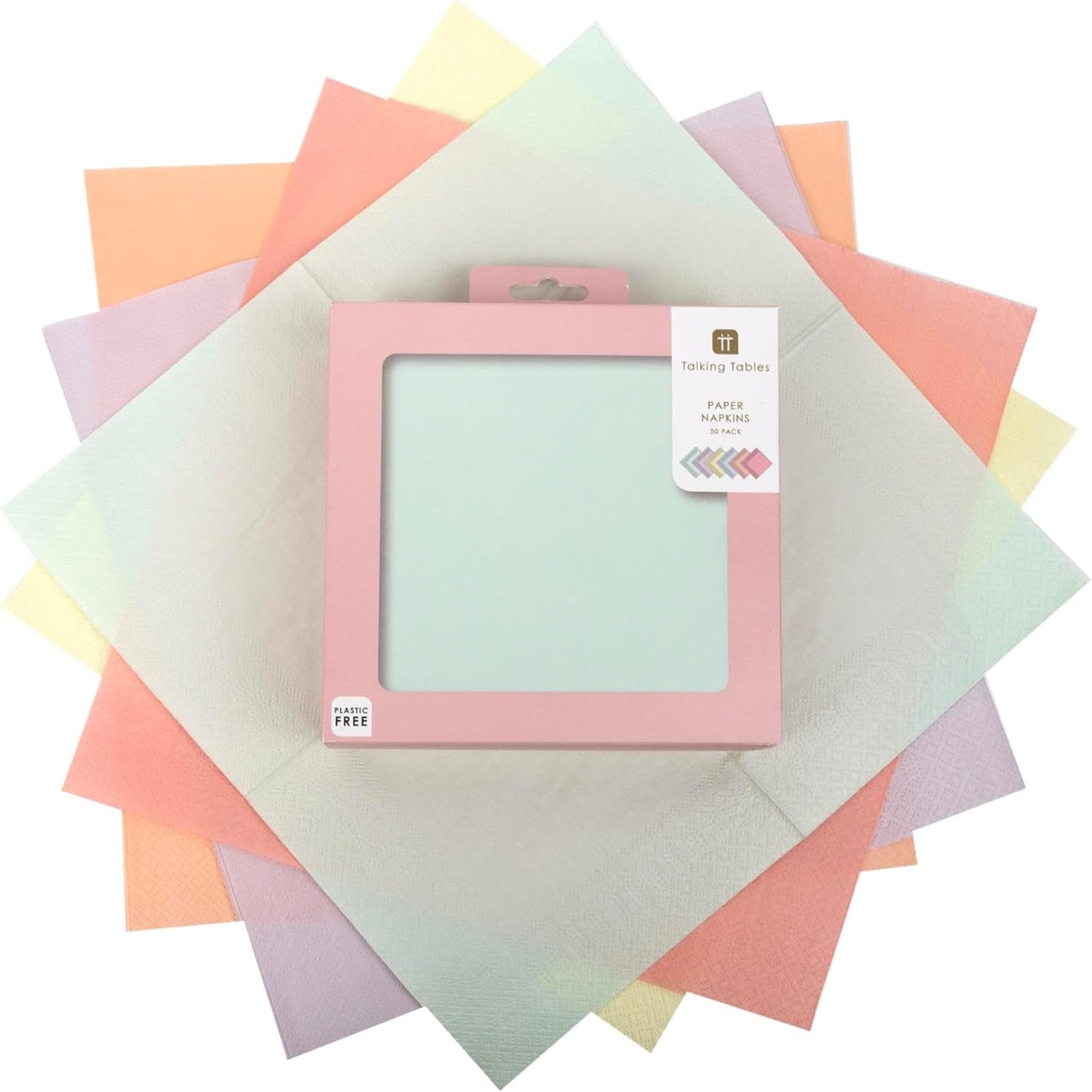 mesas parlantes lindas servilletas en colores pastel | Servilletas suaves desechables reciclables de alta calidad para niños, fiesta de cumpleaños, Baby Shower, despedida de soltero, Picnic, vajilla Decoupage