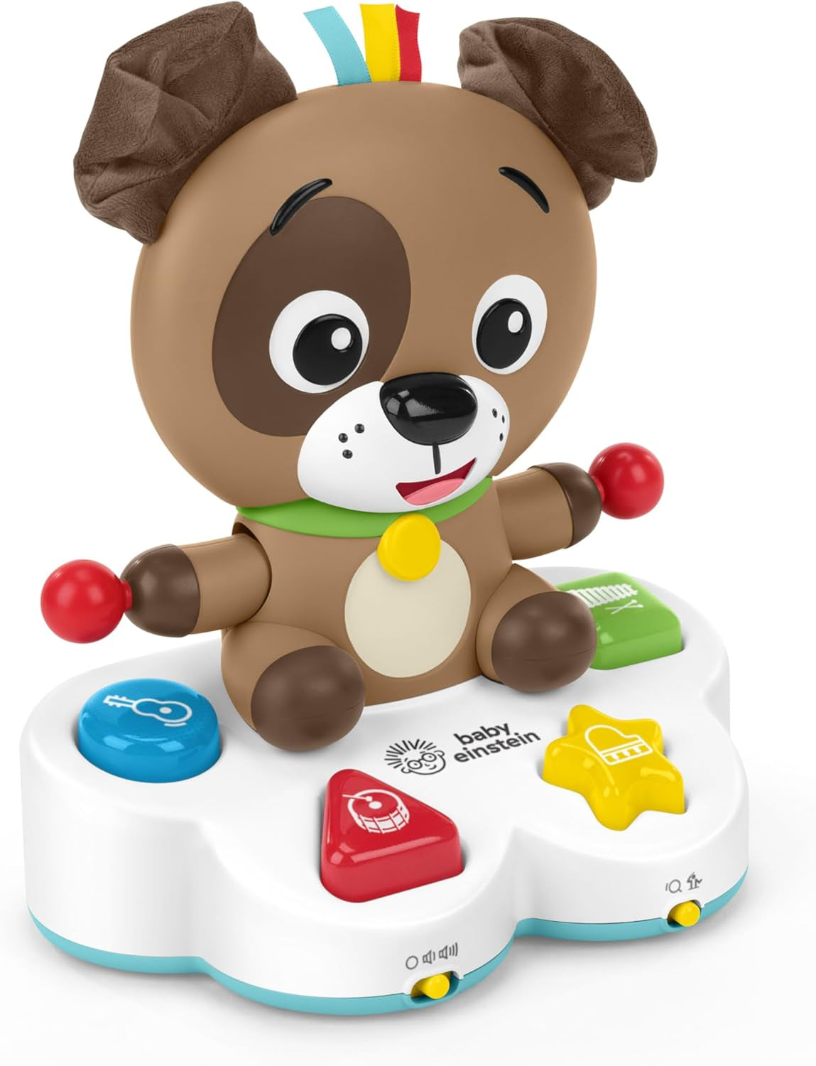 Baby Einstein, Drum & Learn Dean Juguete Musical de Aprendizaje - Juguete Bebé Multisensorial, 2 Modos de Juego, Colores, Formas e Instrumentos, Más de 50 Sonidos, A Partir de 6 Meses Juguetes Bebé Naty Shop