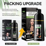 Champú Instantáneo para Cabello Negro, Champú para Tinte Natural, Cobertura 100% de Grises - Fácil y Rápido, Color Semi Permanente para Cabello Negro, Champú para Tinte para Cabello para Hombres y Mujeres Tinte para el Cabello Naty Shop
