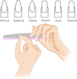 10 Stück Professionale Nagelfeilen Doppelseitig (100/180 Körnung) Nagelwerkzeug, Haustierpflege Für Zuhause Und Salon Verwendbar