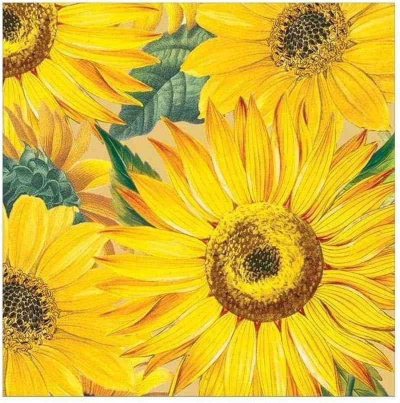 Servilletas de papel de girasol, paquete de 20 unidades
