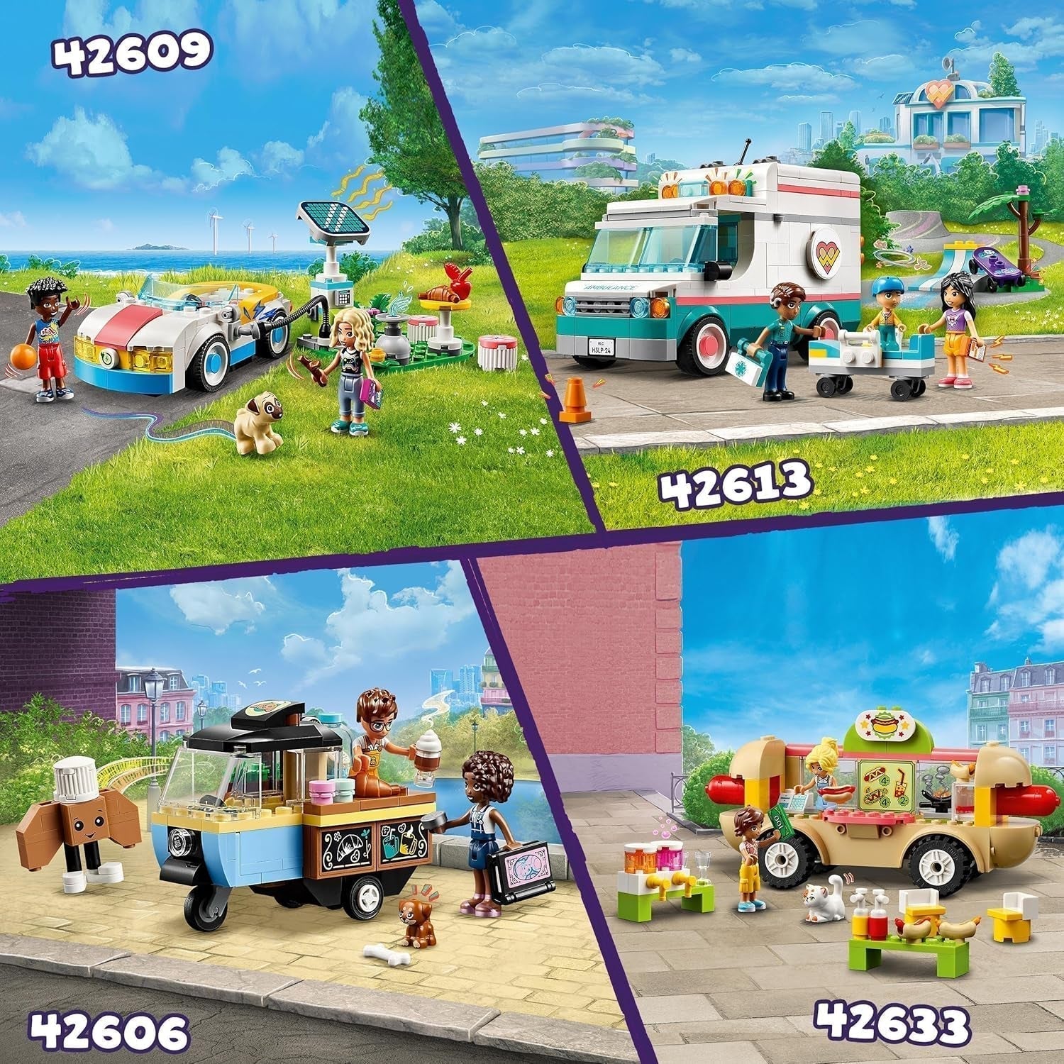 LEGO Friends Rolling Café Juguete pequeño para hornear para niños, regalo para niñas y niños a partir de 6 años, juguete educativo con la perra Aliya, Jules y Aira 42606 Juegos de construcción Beuche den LEGO-Store