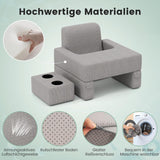 Almohada de lectura para cama y sofá, cojín para libros, combinable libremente con soporte para bebidas y funda lavable, almohada de escritorio ajustable para computadora portátil para leer, jugar, trabajar, escribir (gris)