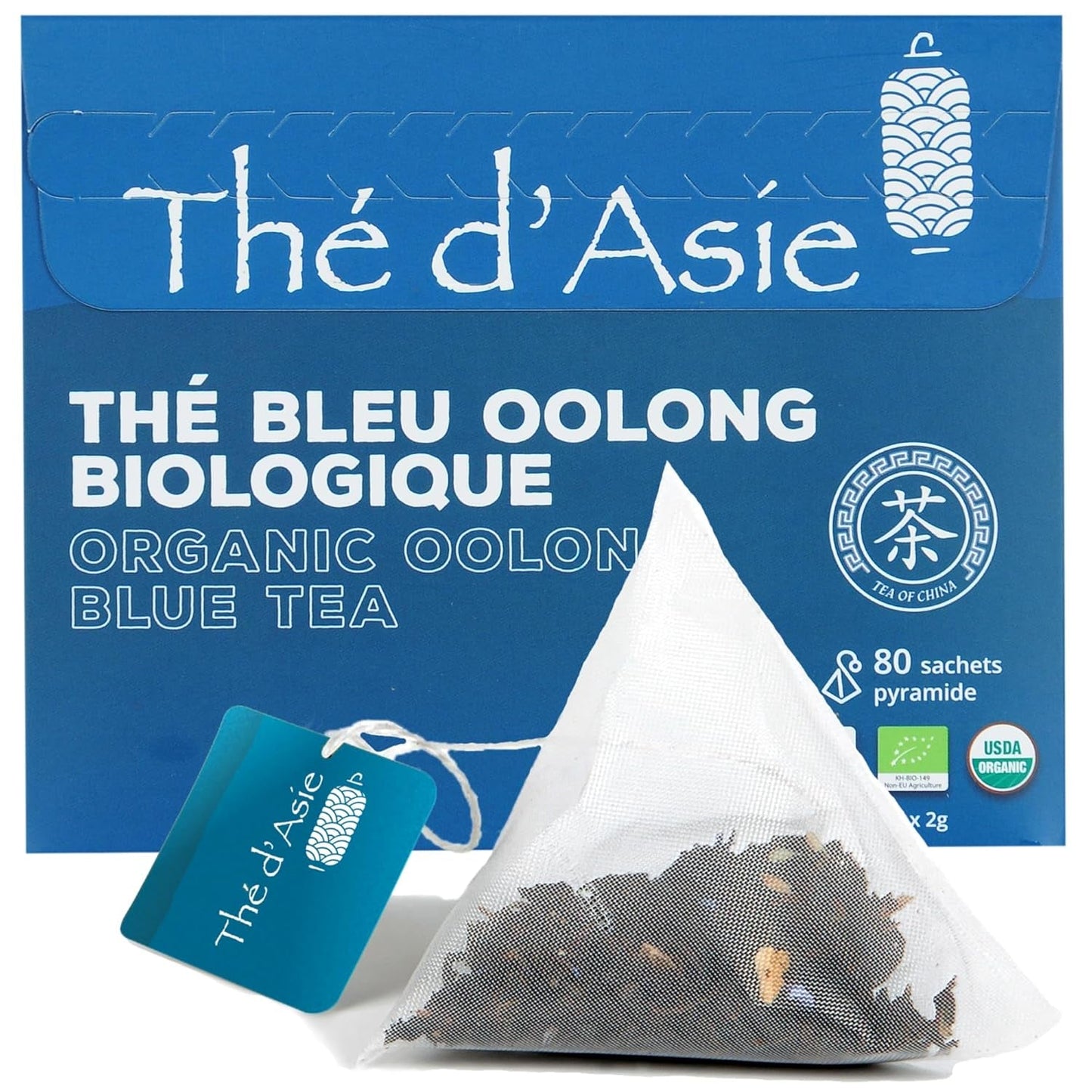 Khla - Té Bio Oolong 100 G - Té Azul - Té Suelto Natural - Té Asiático Orgánico - Suelto y Cortado - Té de Hierbas e Infusiones - De China