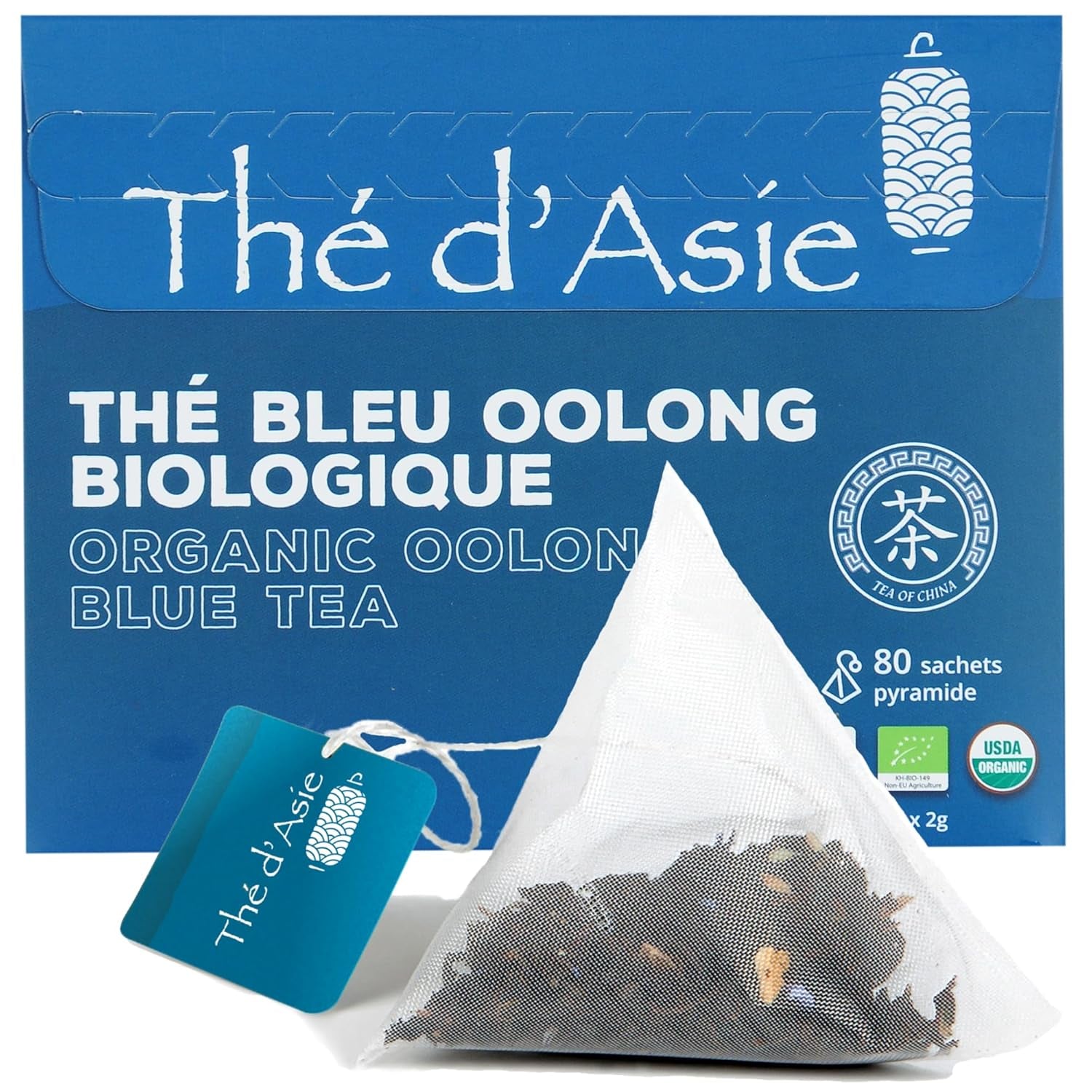 Khla - Té Bio Oolong 100 G - Té Azul - Té Suelto Natural - Té Asiático Orgánico - Suelto y Cortado - Té de Hierbas e Infusiones - De China
