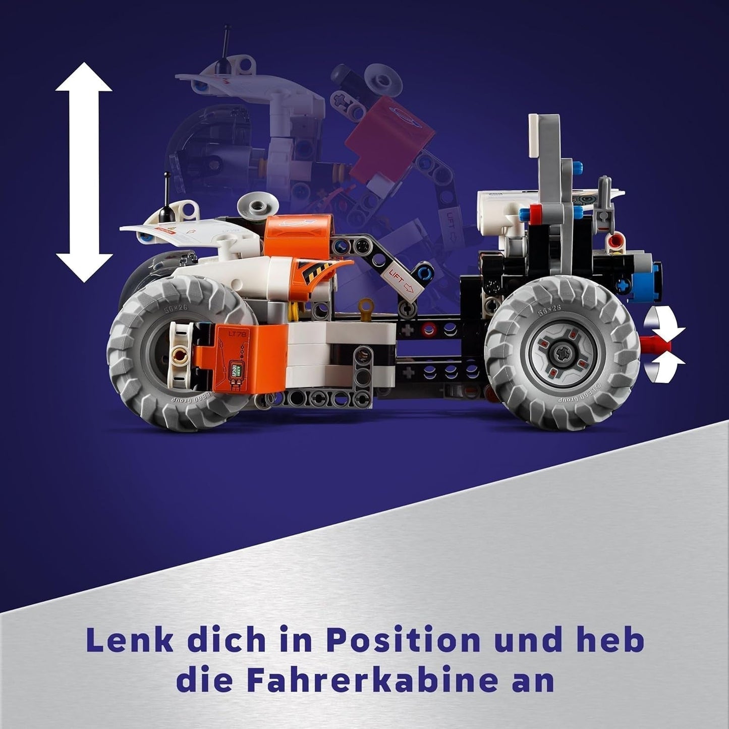 LEGO Technic Vehículo de Transporte Espacial LT78, Set de Construcción Espacial para Viajes de Exploración y Aventuras Espaciales, Experiencia de Juego Imaginativo para Niños y Niñas, Regalo para Niños Mayores de 8 Años 42178 Juegos de Construcción Besuche den LEGO-Store