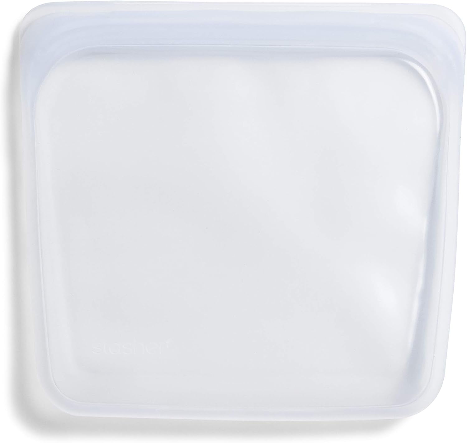 Bolsa Stasher Bolsa reutilizable de silicona premium para alimentos Bolsa para sándwiches Transparente Durable Horno Lavavajillas Congelador Bolsa de almuerzo ecológica A prueba de fugas 828 ml Cajas de almacenamiento de alimentos Naty Shop