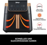 Freidora de aire Ninja MAX PRO AF180EUCP, 6,2 litros, sin aceite Naty Tienda Electrodomésticos