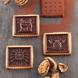 Silikomart 22.172.77.0165 CKC, 12 Monstruos de Chocolate sobre Galletas Cocina Naty Shop