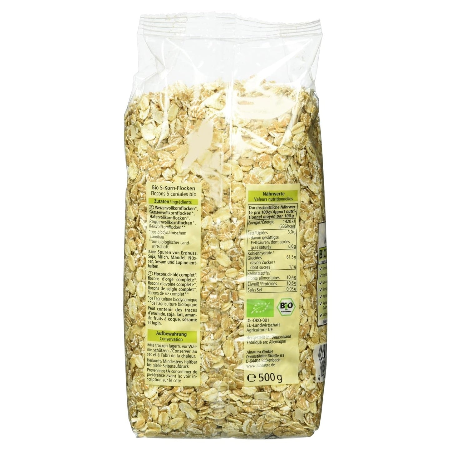 Bio 5-Kornflocken, 500G Cereales Naty Shop