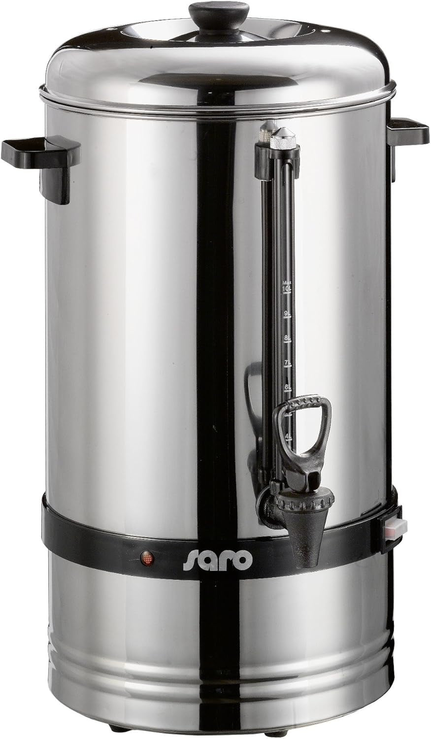 Cafetera espresso Saro con filtro redondo - 6,75 L / 40 tazas - acero inoxidable - función preparar y mantener caliente - grifo de seguridad - mirilla - 1,5 kW - modelo SAROMICA 6005