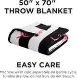 Juicy Couture Manta de felpa Cabana, 127,7 x 178,8 cm, lujosa manta de felpa de microfibra para máxima comodidad y calidez acogedora Juicy Couture Beds and Blankets
