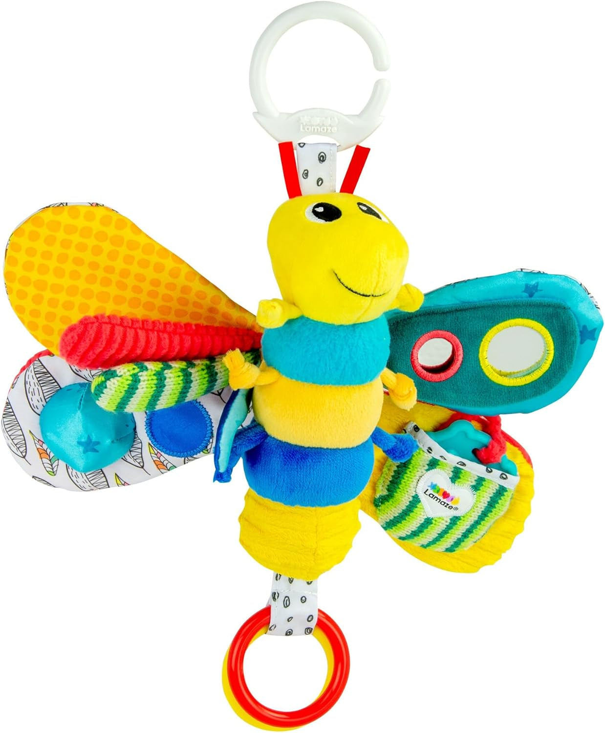 Lamaze Juguete Bebé Clip & Go "Freddie la Luciérnaga", Juguete de Alta Calidad para Niños Pequeños, Juguete con Clip para Fortalecer la Relación Padre-Hijo, Desde 0 Meses, Múltiples Colores Bebe Toys Naty Shop Freddie Firefly