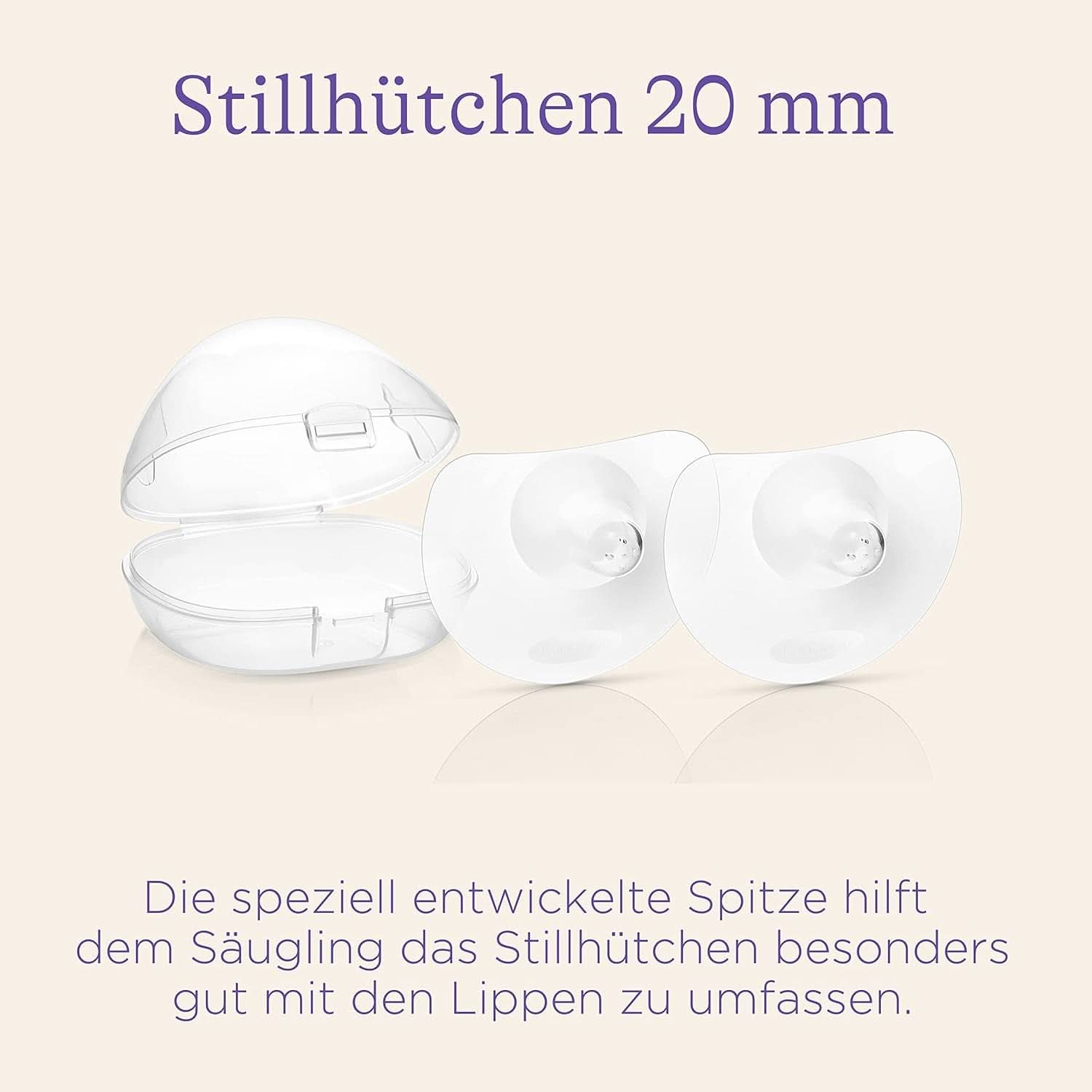 Lansinoh Stillhütchen 20 Mm (Größe 1), 2 piezas Inkl. Caja de almacenamiento - Angenehmes Tragegefühl - Trotz Anlegeschwierigkeiten Weiter Stillen Accesorios Alimentación y Lactancia Bebe Naty Shop