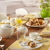 Villeroy & Boch New Cottage Basic Sugar Bowl, 450 ml, altura: 6,5 cm, porcelana premium, blanca