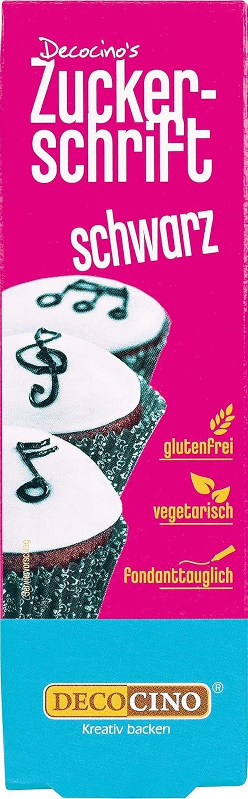 Decocino Letras de azúcar rojo - Letras para colorear alimentos - Práctico tubo para etiquetar fondant y glaseado - ¡Decoraciones para hornear pasteles, tartas y cupcakes! (Paquete de 2)