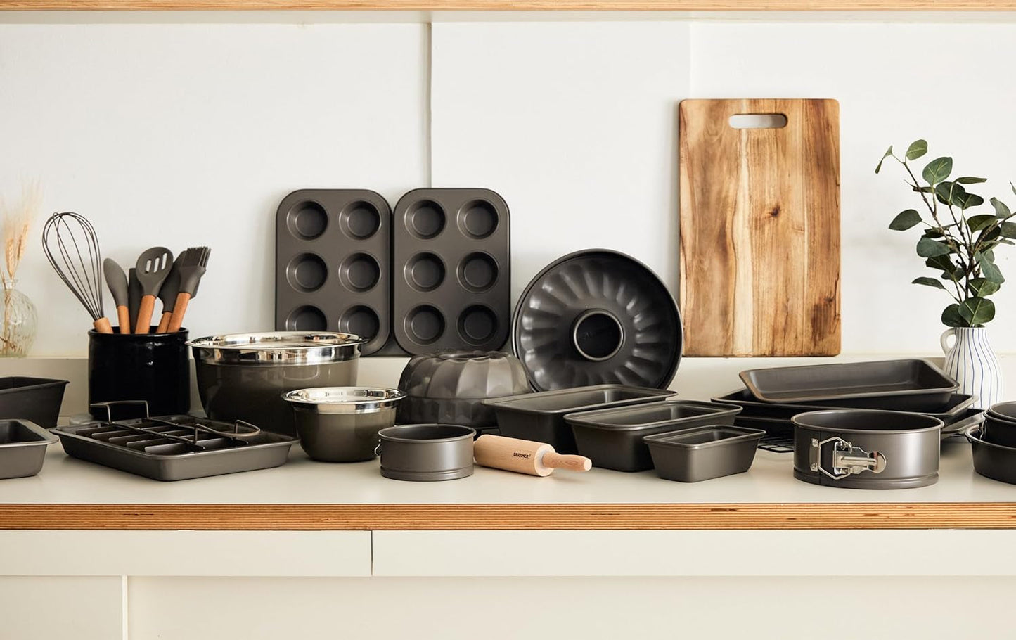 BERGNER BAKING LOVERS - Set Von 2 X 6 Tazas Muffinformen - Kohlenstoffstahl Mit Ilag Essential, PFOA Frei, Leicht Zu Reinigen Moldes y bandejas para repostería Naty Shop