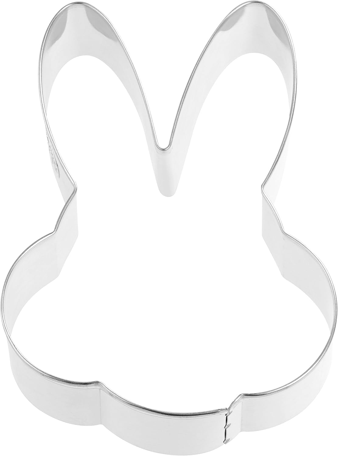 Dr. Oetker Molde para galletas "Big Bunny Head", molde para galletas y galletas serie "Golden Easter" (color: plateado), cantidad: 1 pieza