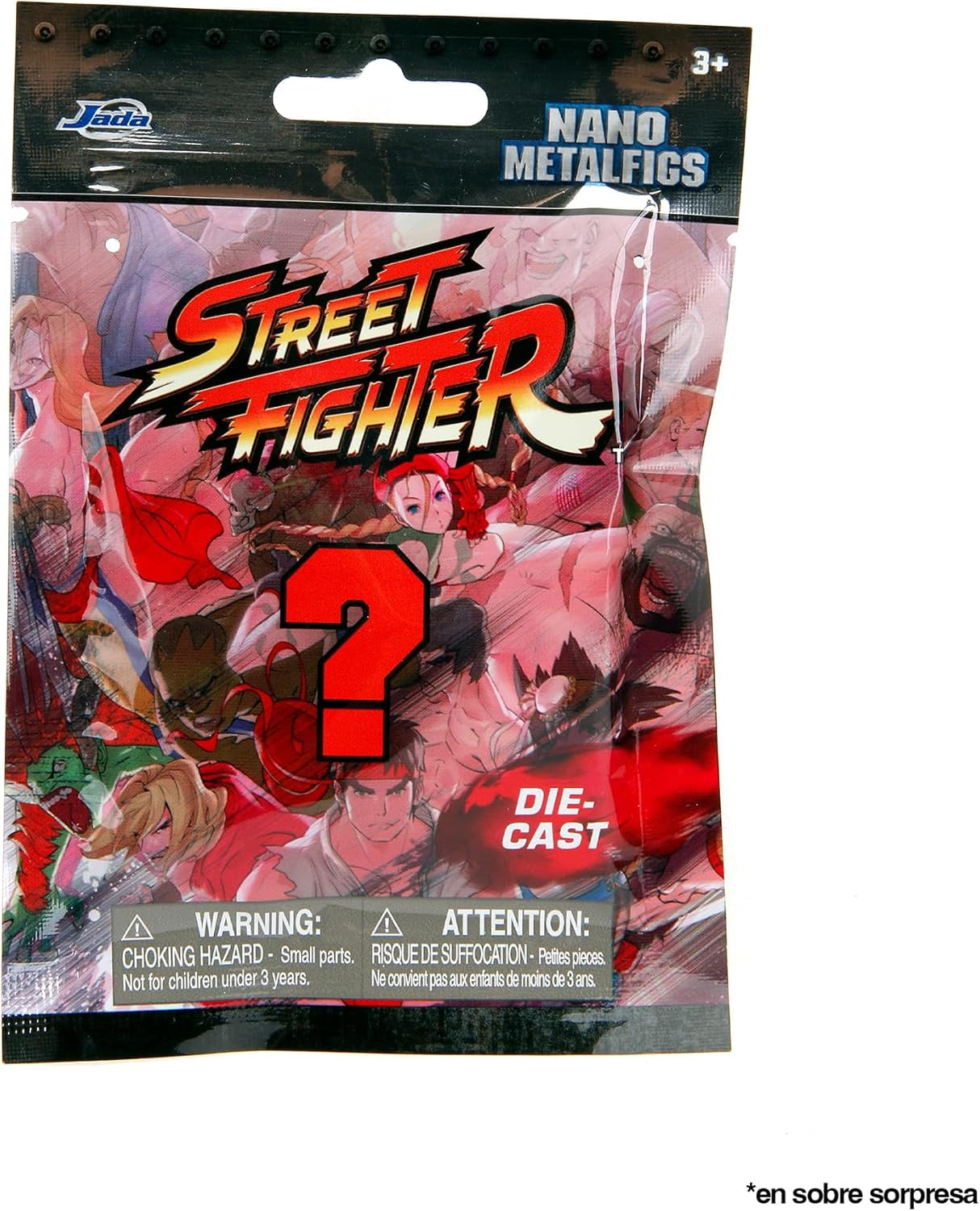 Figura de Street Fighter de Jada Toys (1 figura misteriosa en paquete ciego) - Figura nano coleccionable detallada (4 cm), 1 de 13 figuras de metal de Street Fighter para fanáticos y coleccionistas mayores de 3 años, figuras de acción Wave 1 Naty Shop