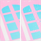 Relaxdays Estantería modular para habitación infantil, diseño Castillo de princesas, plástico, armario para montar con puertas, HL: 128 x 110 x 37 cm, rosa