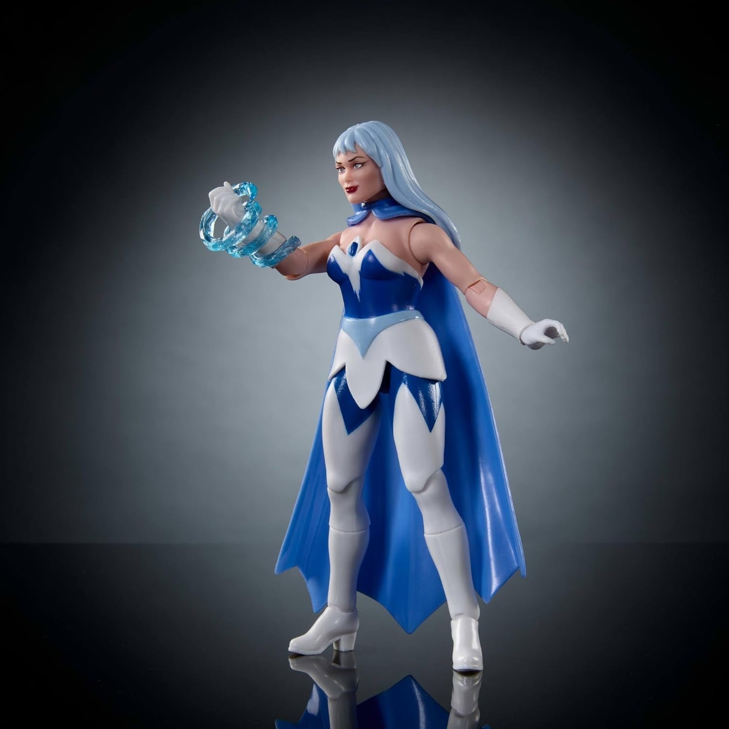 Figura de acción Masters of the Universe Origins Colección de dibujos animados Frosta, de unos 14 cm de altura, de la serie de televisión de los años 80, princesa del poder con fuerza de hielo, diseño detallado y capa, JBM87 Figuras de acción Naty Shop