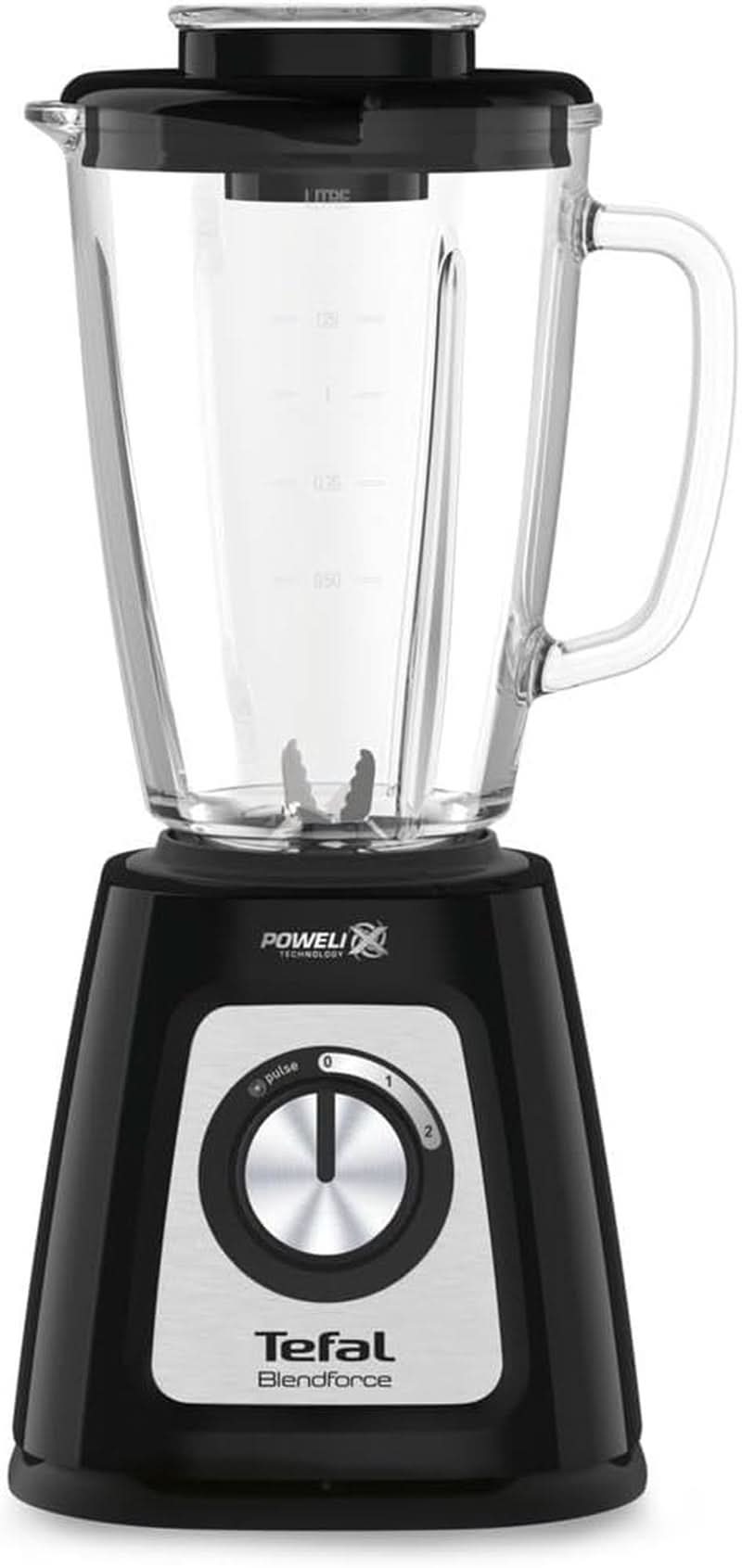 Tefal BL435831 BL4358 Batidora con base, Vidrio, 1,75 Litros, Schwarz Kitchen Naty Shop
