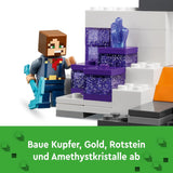 LEGO Minecraft Badlands Mine Videojuego Juego de juguetes de minería para niños y niñas a partir de 8 años Divertido juego de aventuras con ladrillos de construcción Regalo de cumpleaños 21263 Juegos de construcción Besuche den LEGO-Store
