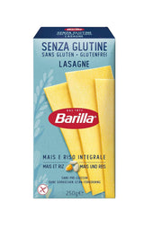 Barilla Pasta Lasaña Sin Gluten, elaborada con deliciosa maíz y arroz, perfecta para personas celíacas o intolerantes al gluten, paquete de 10 (10 x 250g)