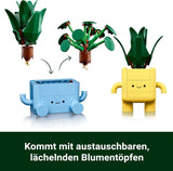 LEGO Botanicals Happy Plants - Set de bricolaje para niños con 2 flores artificiales y 2 macetas de colores con caras de dibujos animados - Idea de regalo para niñas a partir de 9 años - 10349 Besuche sets de construcción den LEGO-Store