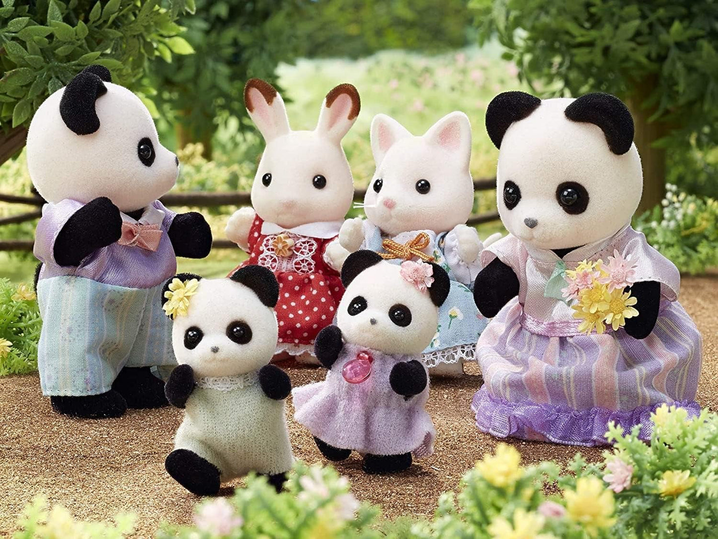 Sylvanian Families L5529 Familia Panda - Figuras casa de muñecas