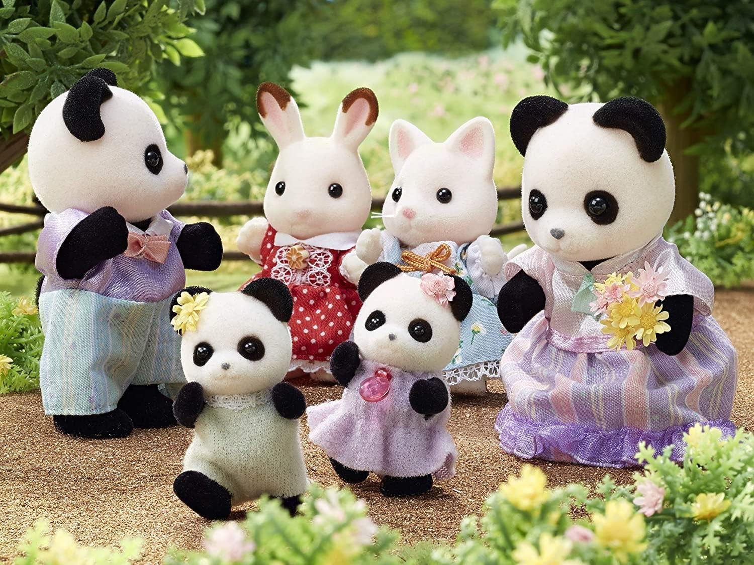 Sylvanian Families L5529 Familia Panda - Figuras casa de muñecas