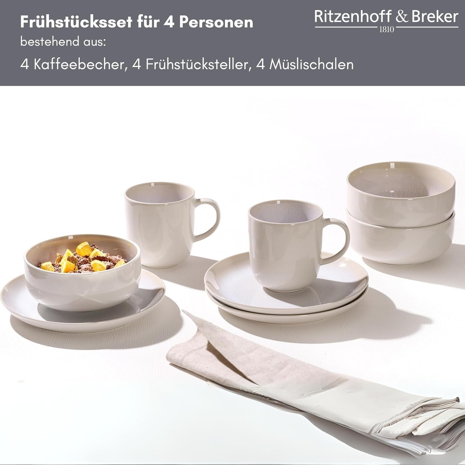 Ritzenhoff & Breker Laredo Juego de desayuno, 12 piezas - DS
