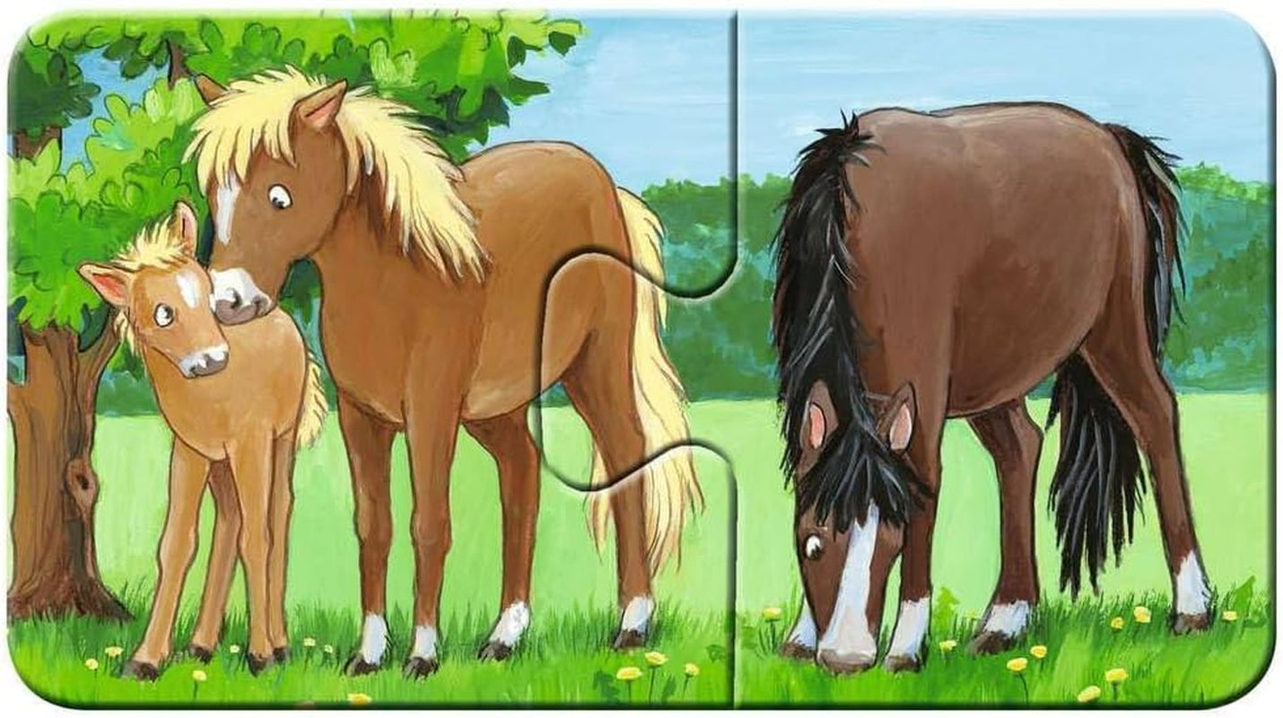 Puzzle para niños Ravensburger - 05072 Familias de animales de granja - Mi primer puzzle 9X2 - Puzzle para niños de 2 años Puzzle Naty Shop