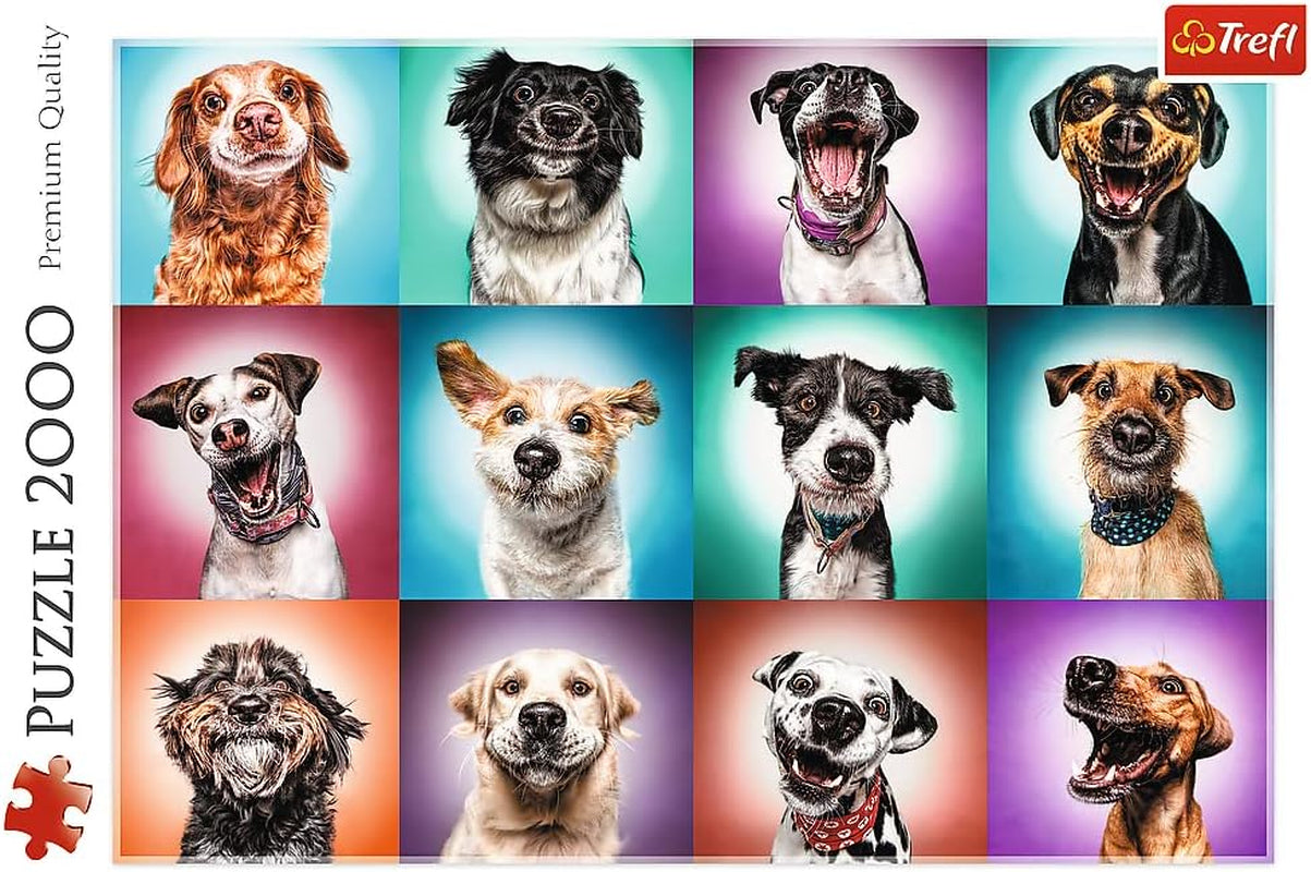 Trefl TR27119 Retratos Divertidos De Perros II 2000 Piezas, Calidad Premium, Para Adultos Y Niños A Partir De 12 Años Puzzle, Puzzle De Colores Naty Shop