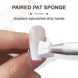 100 piezas Nail Art Schwamm Mit Metallgreifer, esponja aplicadora de cepillo, esponja para uñas, maniquí para uñas, Um Eine Varaudzen de gradiente Nail Art Patterns Zu Ersetlen