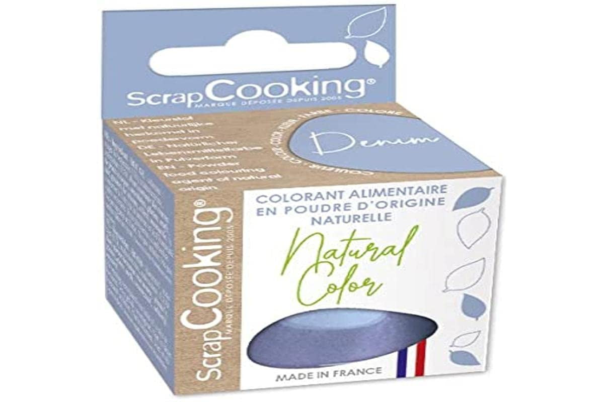 Colorante alimentario en polvo de origen natural 10G - Denim