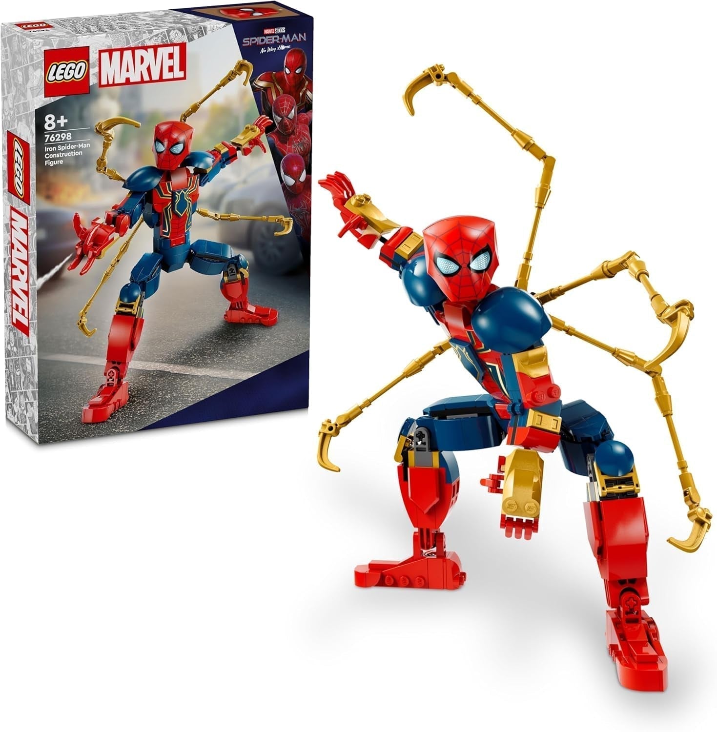 LEGO Marvel Iron Spider-Man Bloques de Construcción Juguete de Acción de Superhéroe para Niños Mayores de 8 años Conjunto de Armadura para Niños y Niñas Modelo Construible Vengadores Idea de Regalo para Fanáticos de las Películas Marvel 76298 Juegos de Construcción Besuche den LEGO-Store Default Title