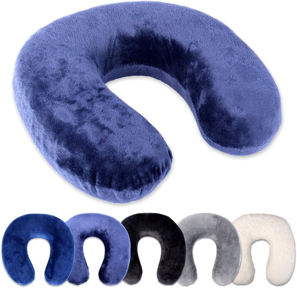 Almohada de cuello Rocco eK, 4 colores disponibles, almohada de viaje, almohada de soporte para el cuello, almohada ortopédica de soporte para el cuello, espuma viscoelástica