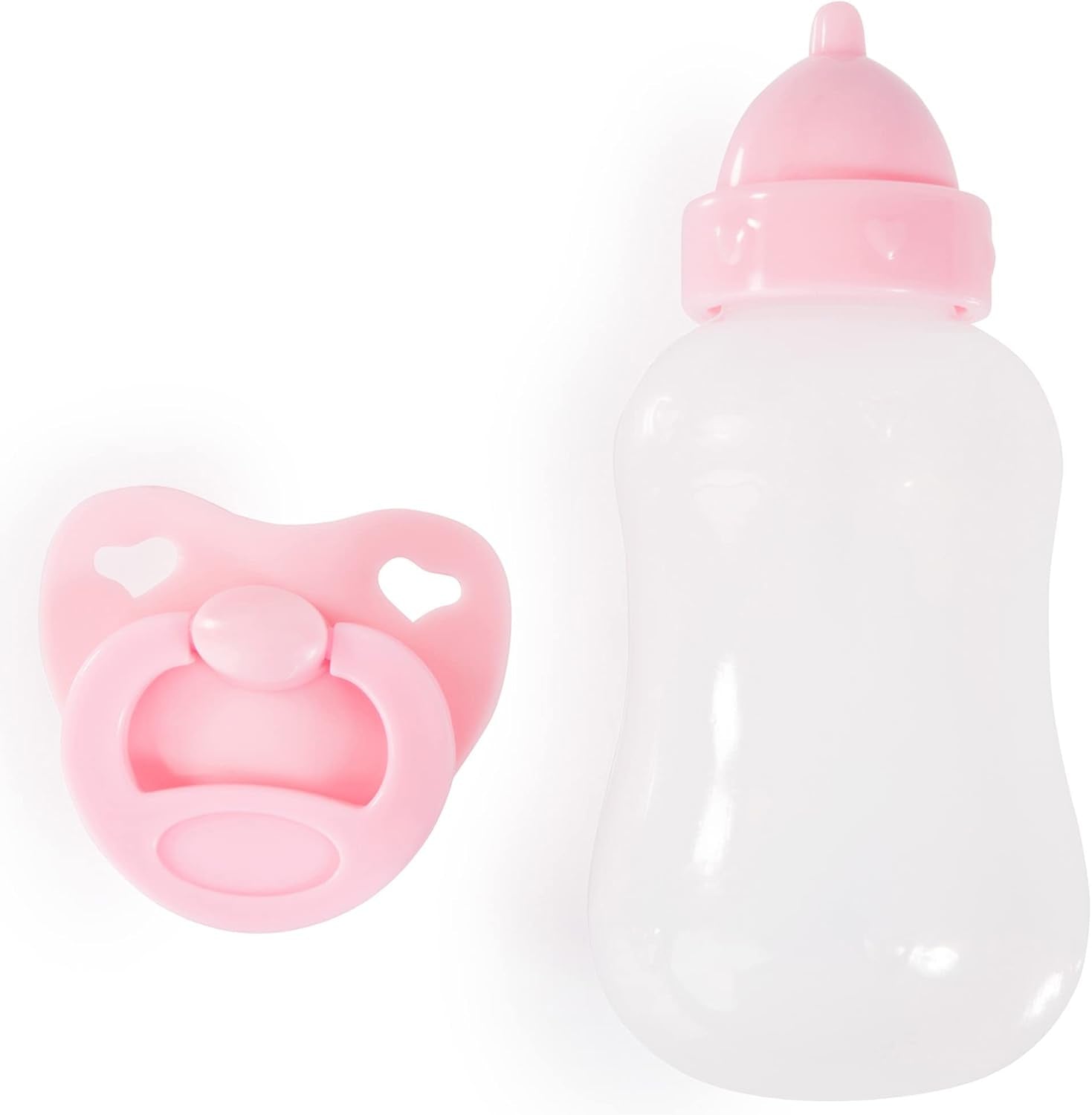 Bayer Design 93822AA Babypuppe Anna, spricht 24 Babylaute, weicher Körper, Schlafaugen, Schnuller, Flasche, 38 cm, rosa, Pequeño