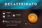 Café Royal Lungo Decaffeinato – Cápsulas de café compatibles con Nespresso®, 100 % Arábica, Intensität 5/12, Rainforest Alliance, descafeinado, 100 cápsulas