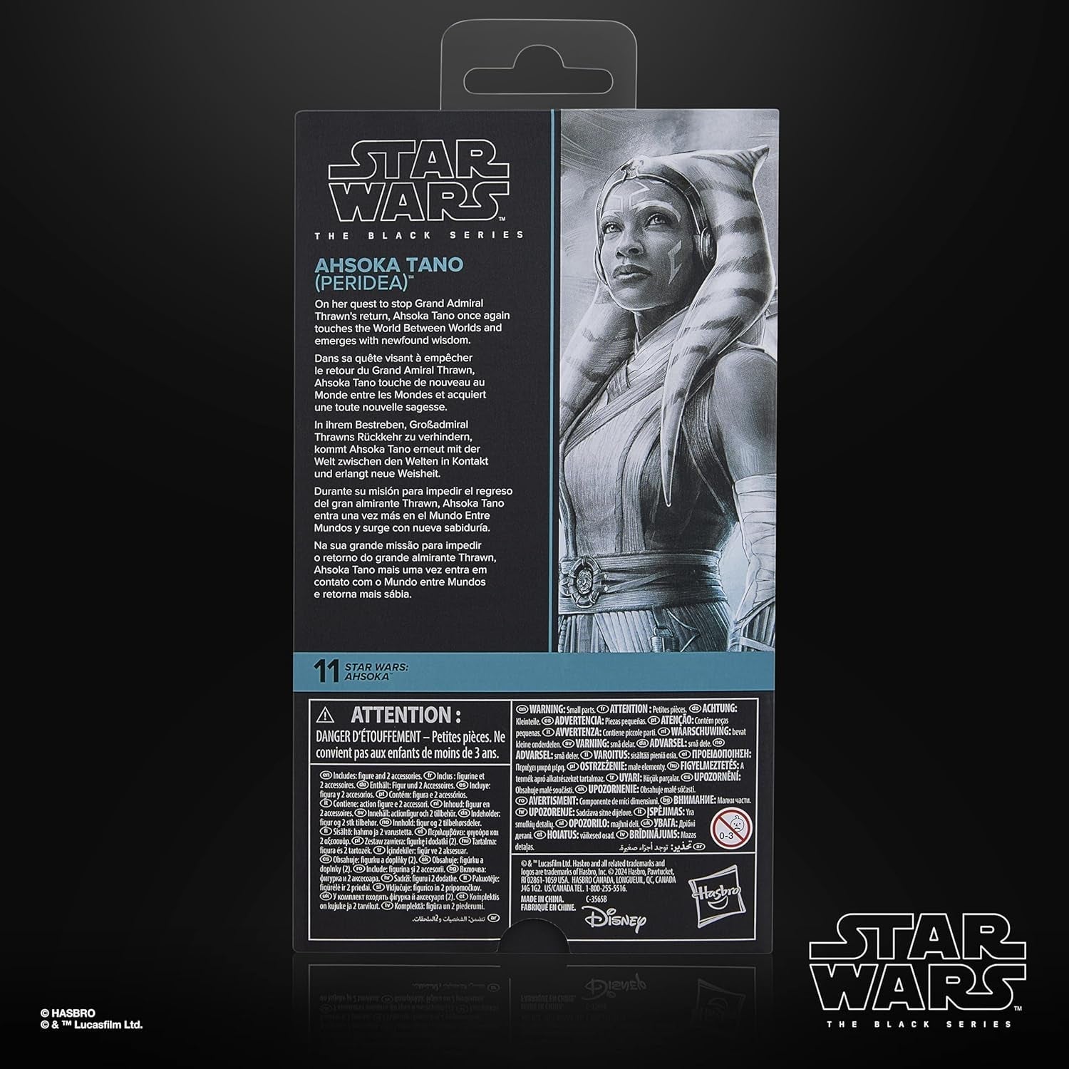 Star Wars Black Series Ahsoka Tano (Peridea), Figura de acción coleccionable de Ahsoka, Figuras de acción de 15 cm Naty Shop